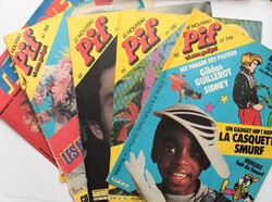 Pif magazine 5 pieces, retro in French! - 1980s