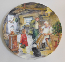 Royal doulton Christmas viable plate - the sleigh maker - 21 cm