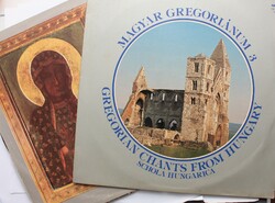 Karácsonyi dalok 2 db: Gregorián, Lengyel ortodox - bakelit lemez LP