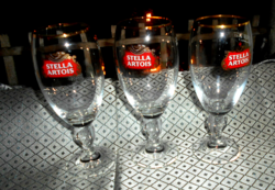 3 db Stella Artois talpas  pohár-az ár a 3 db-ra vonatkozik (2,5 dl)