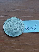 NYUGAT AFRIKA 100 FRANK FRANCS 1969 Réz-nikkel,  #1005