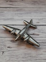 Old airplane, airplane brooch, pin, 4 x 5 cm