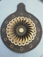 Retro industrial art leather wall decoration