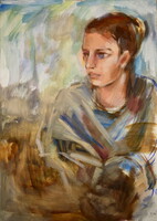 Portrait of Dóra ádám (1993-), a young girl, 2008