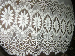 Fabulous vintage white lacy curtain