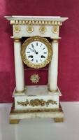 French alabaster clock