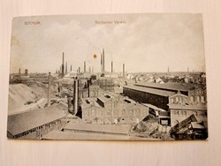 Bochum acélgyár 1915, régi, antik képeslap