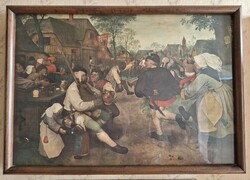 Peasant dance reproduction by P. Brueghel