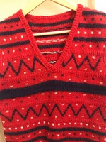 Hand-knitted burda vest. Back length: 55 cm, bust: 88 cm