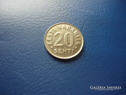 Estonia 20 cents 1997 lion! Cu-ni!