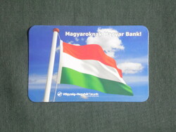 Card calendar, smaller size, völgység hegyhát savings association, national flag, 2012