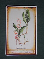 Card calendar, pharmacy, pharmacy, flower, May lily of the valley, 2012