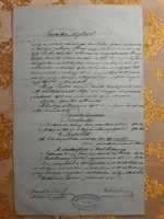 1908. Teacher's award letter, signed by the principal