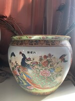 Gigantikus Koi fish bowl kínai porcelán váza kaspó