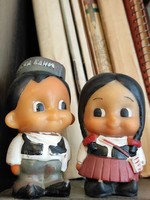 Orosz mesefilm figurák retro gumi játék babák