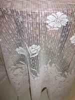 Beautiful vintage floral snow white filigree curtain