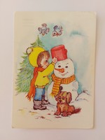 Régi karácsonyi képeslap levelezőlap