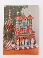 Régi karácsonyi képeslap 1989 levelezőlap