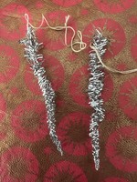 Antique metal icicle Christmas tree decoration
