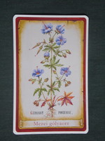 Card calendar, pharmacy, pharmacy, flower, plant field stork nose, 2015