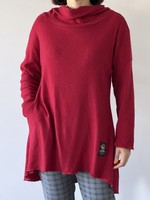 Red oversized tunic, dress m/l