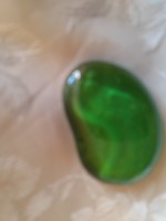 Zöld disz üveg  4 cm