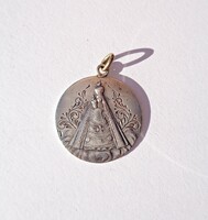Régi Mariazell vallási témájú ezüst medál