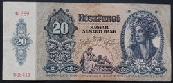 20 Pengő 1941, VF, alacsony sorszám
