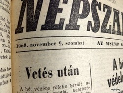 1968 XI 9  /  NÉPSZABADSÁG  /  Újság - Magyar / Napilap. Ssz.:  25852