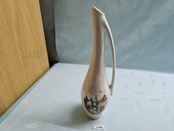T1185 faience sighisoara vase with Romanian handles 35 cm