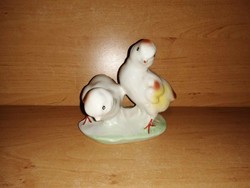Porcelain chicks. Chick couple figures - 11 cm high (po-2)