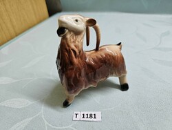 T1181 Ukrainian ceramic goat 12 cm