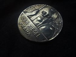 RITKA !!! Cseh királyság vívó ezüst érem 1912  (Pichl)