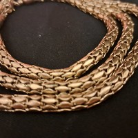 Israeli gold-plated necklace, 88 cm