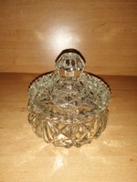 Retro üveg cukortartó, bonbonier - átm.11 cm (5/d)