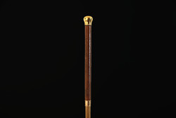 Antique 14k gold riding stick 80cm | dressage pole walking stick walking stick