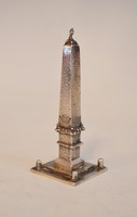 Silver miniature obelisk