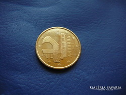 Andorra 50 euro cent 2014 oz! Rare!