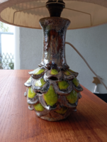 Vintage, artichoke, ceramic, table lamp