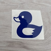 Duck, sticker, car, animal