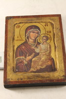 Fára festett aranyozott ikon 876