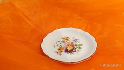 Aquincumi porcelán,virágos tálka,gyűrűtartó