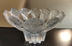 Hibátlan virág kehely alakú kristály kínáló, asztal közép