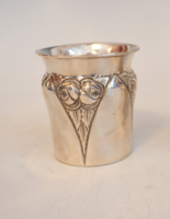 Silver cup with rose decoration (larger)