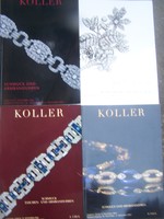 4 pieces of Swiss jewelry catalog together in excellent condition