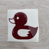 Duck, sticker, car, animal