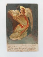 Régi képeslap1904 levelezőlap angyal