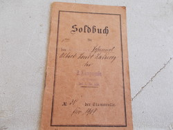 Német katona Soldbuch, 1908
