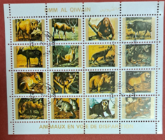 Wild animals stamp block (orangutan) h/6/2