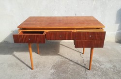 Felújított Retro,mid-century design Íróasztal! Retro csehszlovák íróasztal